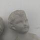 Bustes enfants en biscuit .Capodimonte. 9 cm .