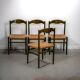 Green beech and rush dinning chairs