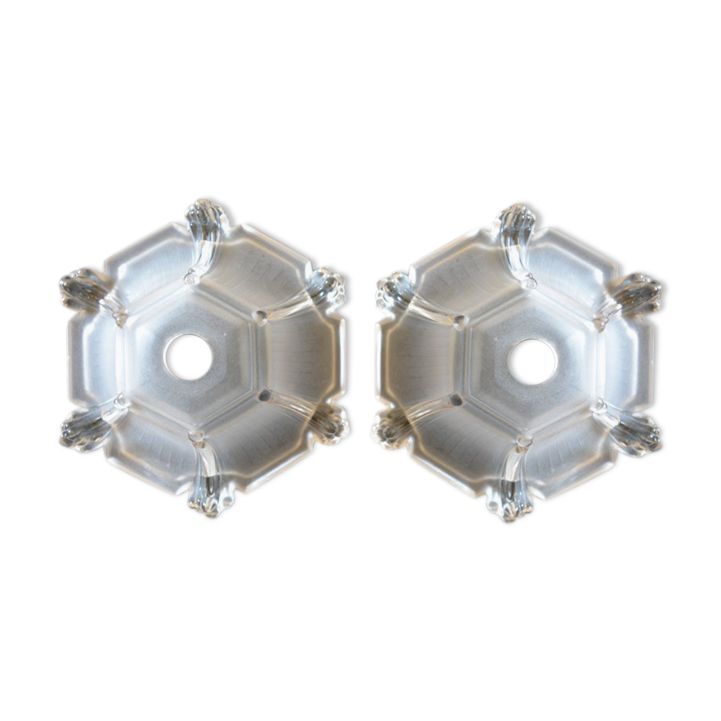 Pair of Original Art Deco Glass Lamp Shades