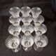 Set of 12 Baccarat Piccadilly Cut Crystal Red Wine Goblets