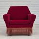 1970s, Danish armchair by Ryesberg Møbler, original condition, velour fabric.