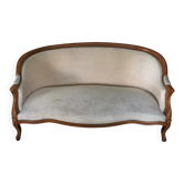 Louis XV style 3-seater basket sofa