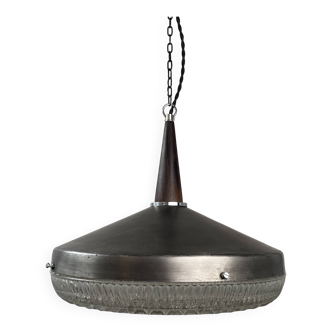 Old industrial pendant lamp ufo xxl vintage