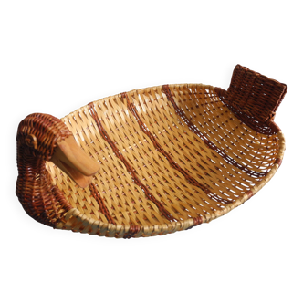 vintage wicker duck basket rattan basket