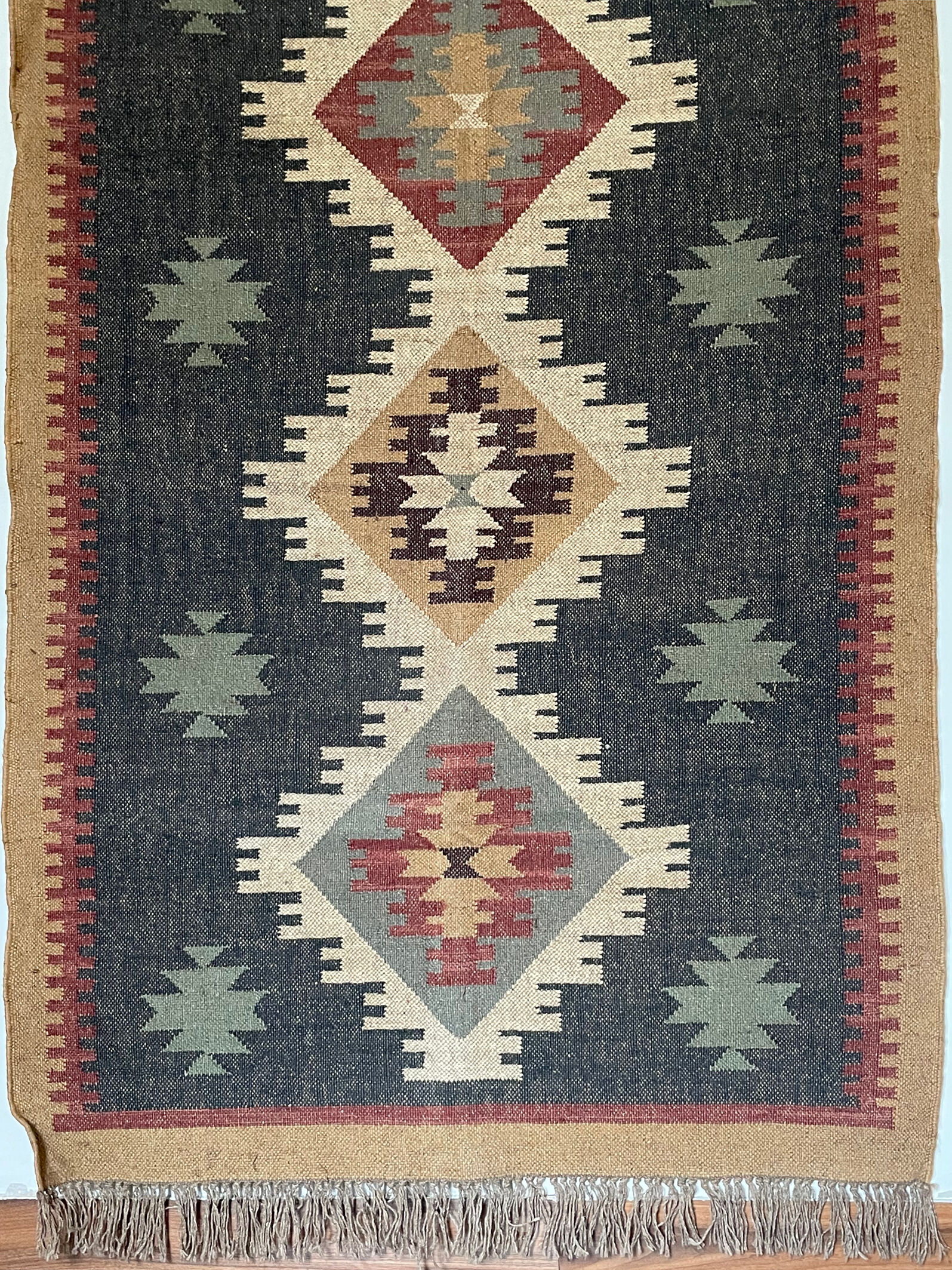 Tapis KILIM fait à la main, multicolore