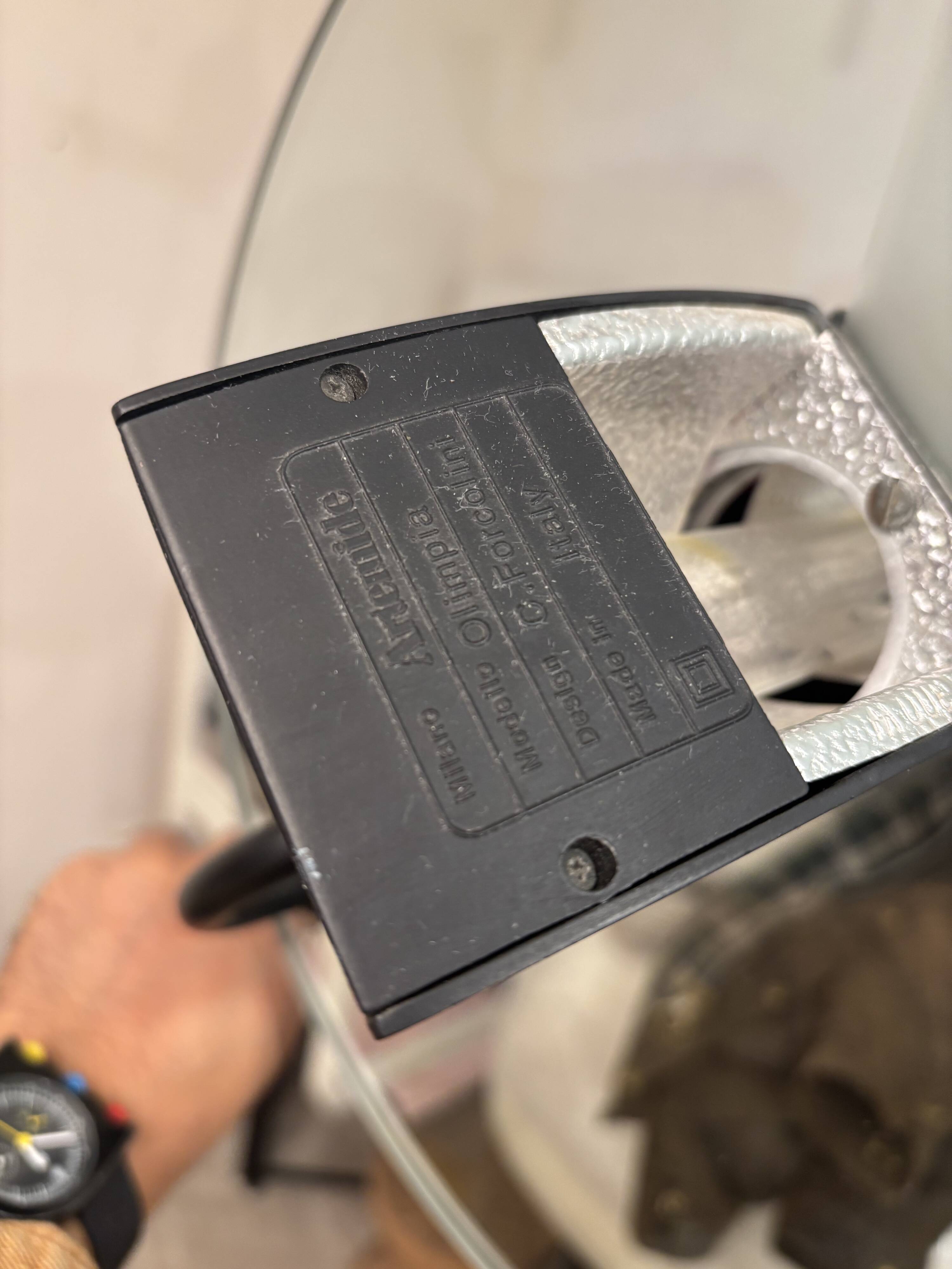 Olimpia floor lamp, Carlo Forcolini, artemide 1980