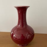 Vase chinois sang de bœuf ancien 33cm