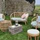Rattan lounge