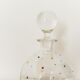 Crystal decanter with colored enamel dots