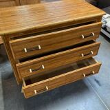 Commode vintage en rotin 1960