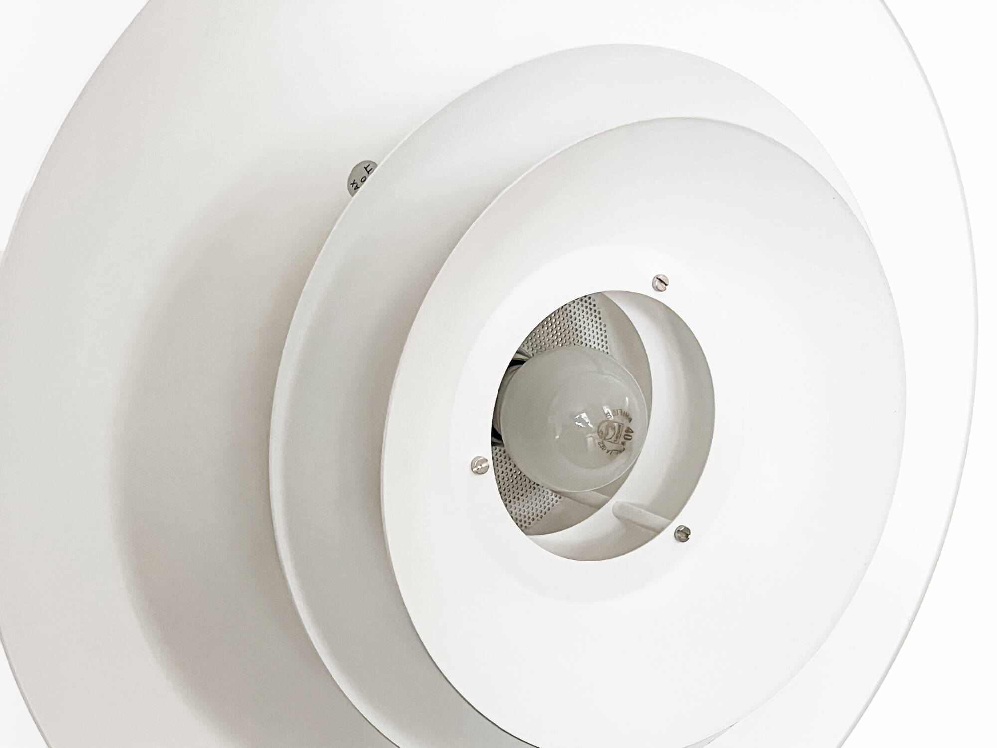 Large layered pendant light by Frandsen lighting. Denmark 1970s