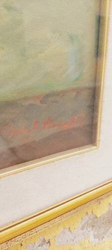 Dipinto Huile Sur Toile Nature Morte S. Piancaldi 50x70 Années 60/70
