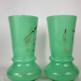 Pair of opaline vases