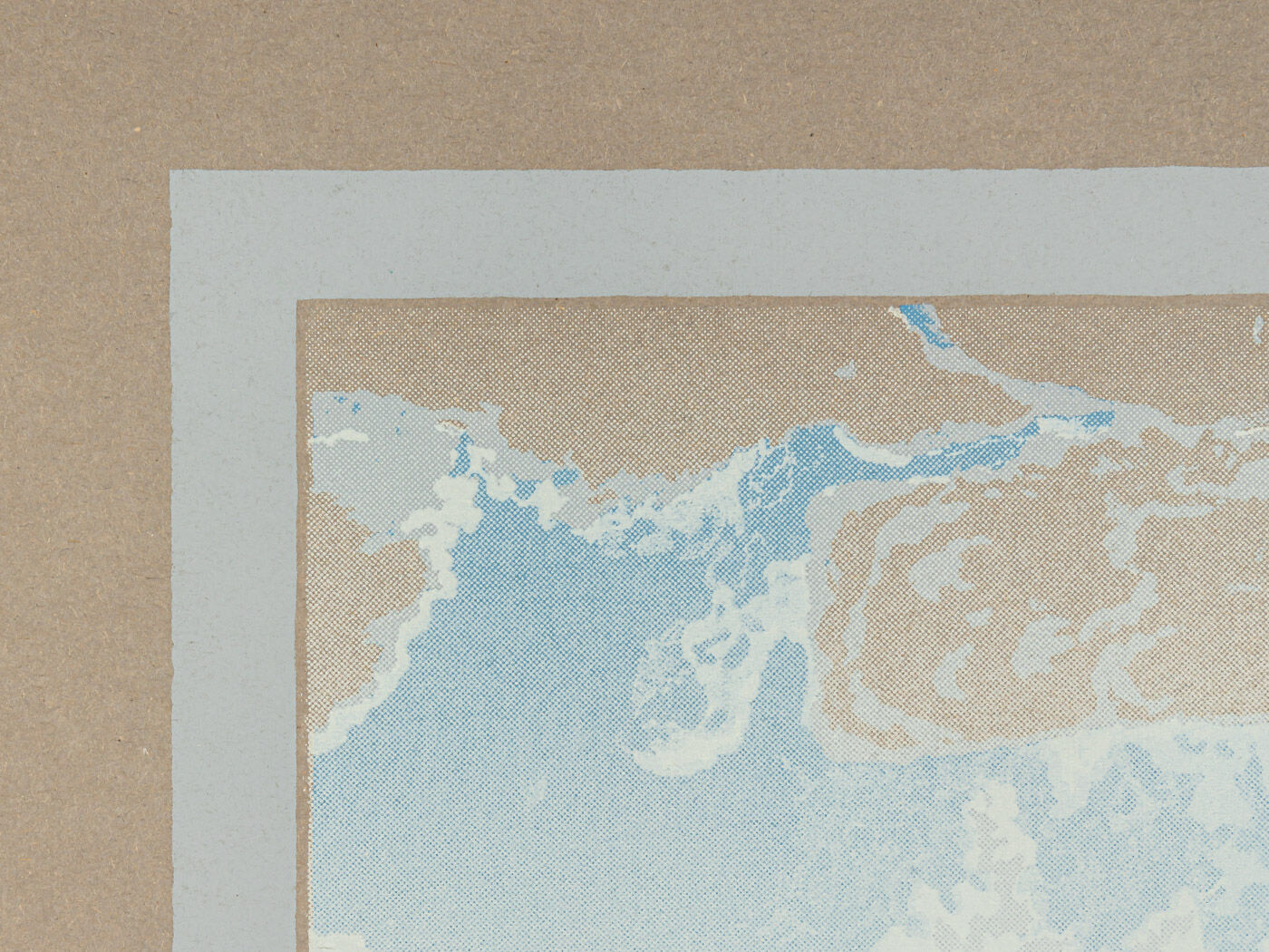 Geltringer Bucht, Serigraph in Colors on Paper, 67 x 67 cm