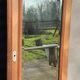 Beveled door mirror "in its juice" XIXth