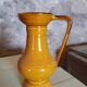 Carafe style amphore jaune moutarde