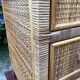 Vintage rattan chest of drawers has 3 drawers.