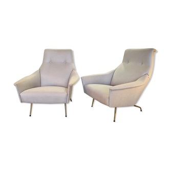 Pair of Guy Besnard armchairs