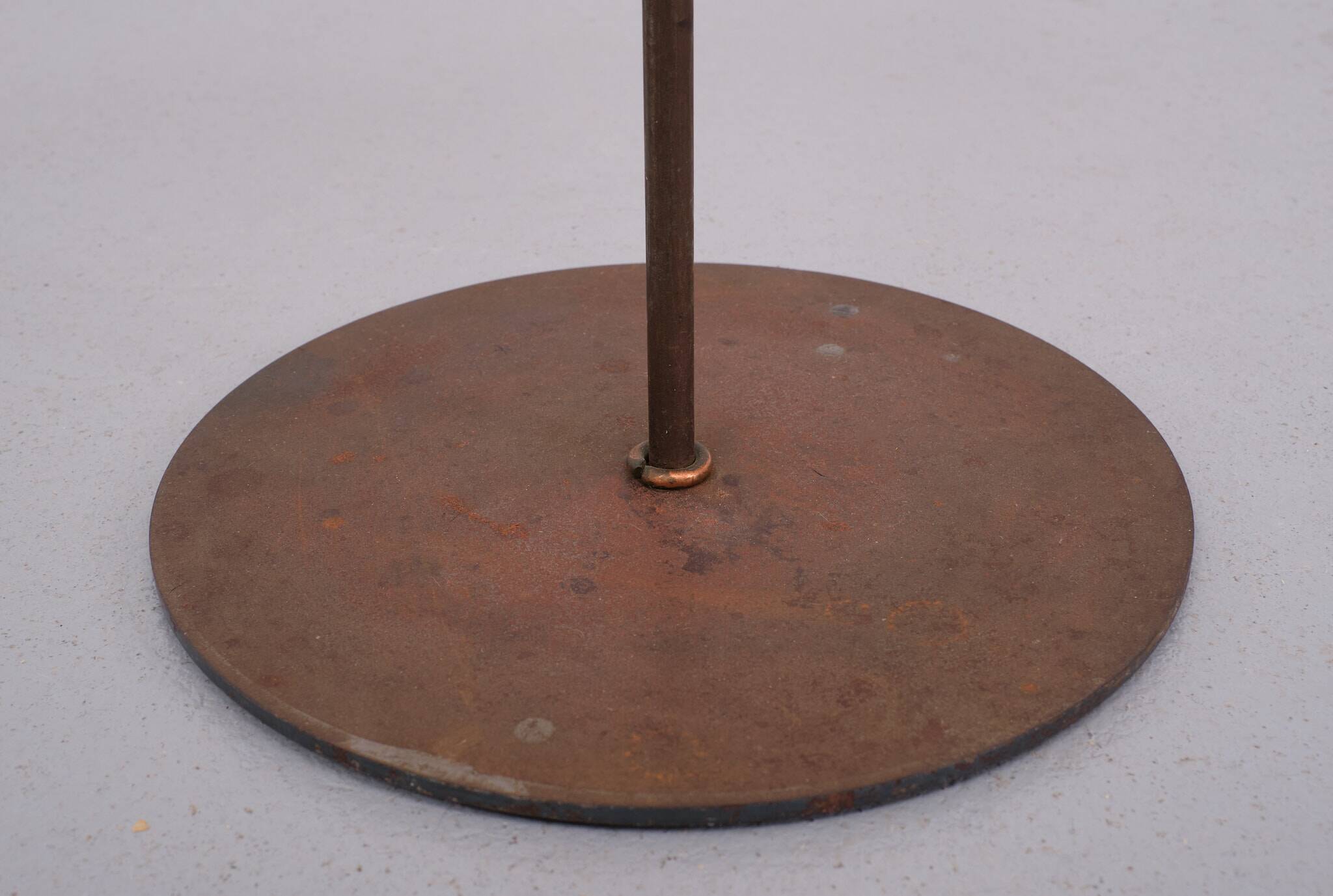 Scandinavian Brass standing candle stick 1960s