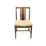 Set of 4 Scandinavian walnut chairs, Linde Nilsson, Lammhult, Sweden