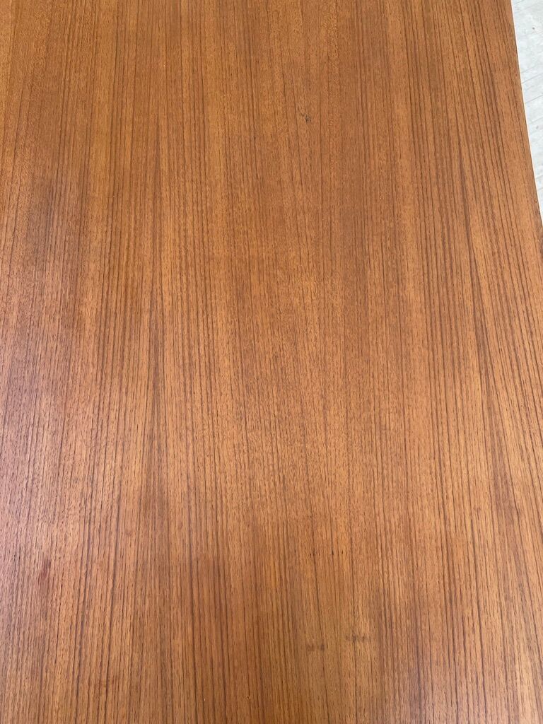 Scandinavian "boomerang" two-sided teak desk Midtjydsk Mobelfabrilk