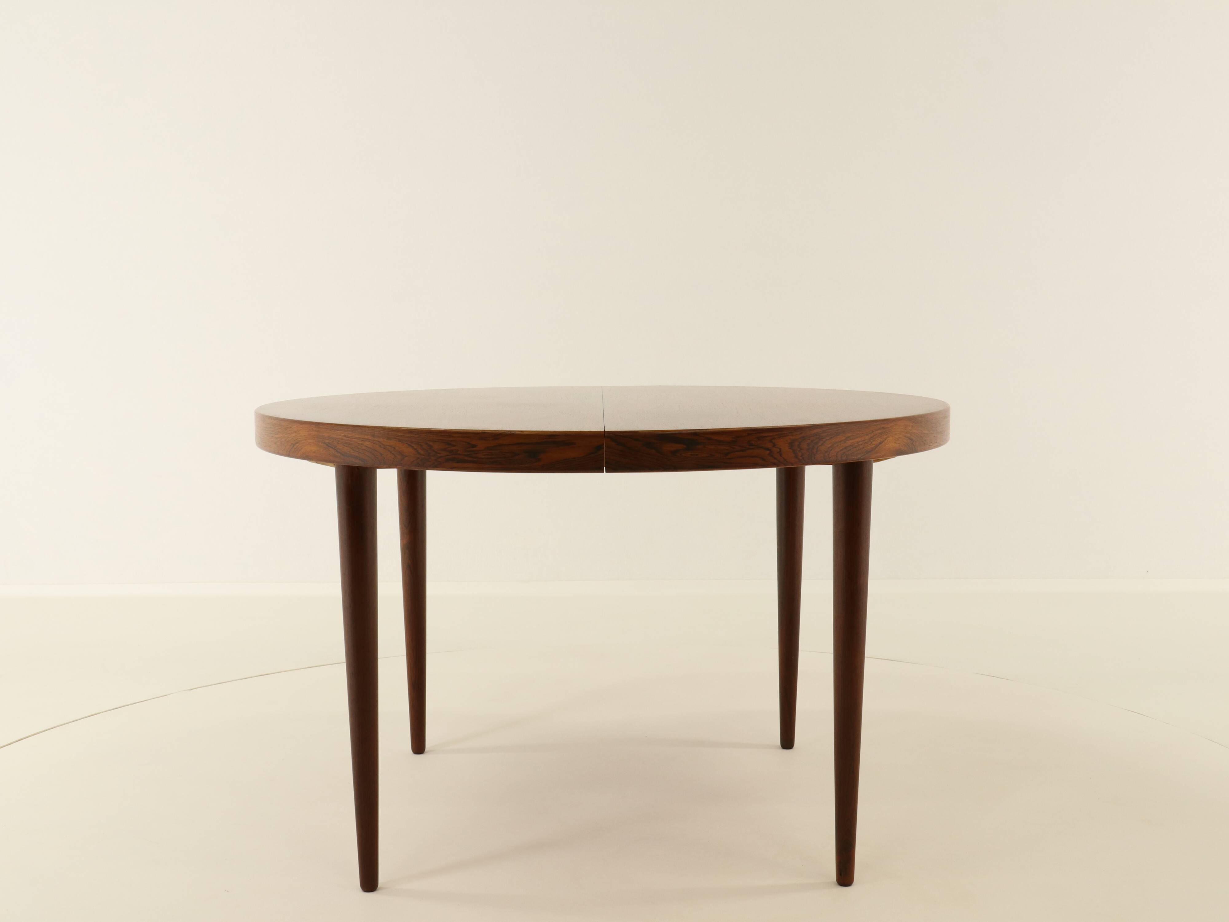 Extendable Rosewood Dining Table Model 56 by Villy Schou Andersen, Denmark, 1960s