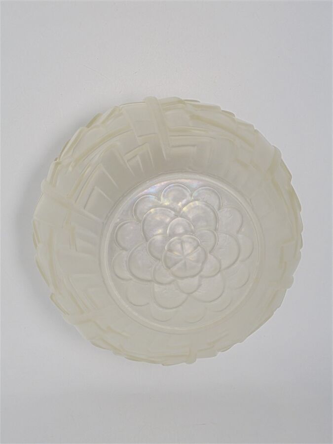 Art Deco globe ceiling lamp