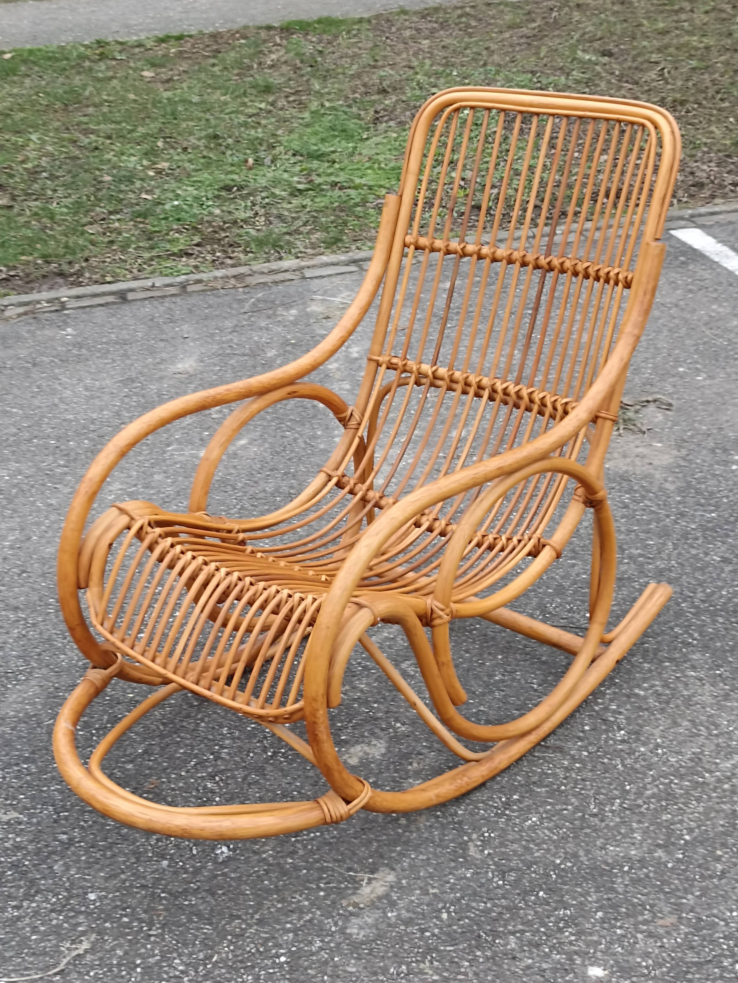Rattan rocking chair