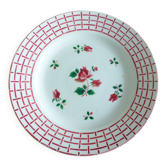 1 assiette plate vintage de digoin sarreguemines modèle Rosa 221234