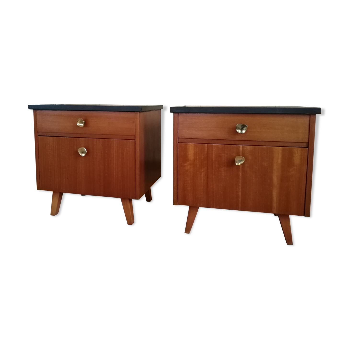 Pair of vintage bedsides