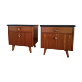 Pair of vintage bedsides