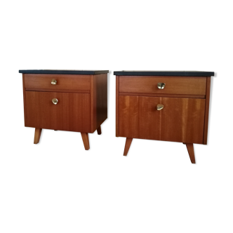 Paire de chevets vintage