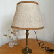 Golden brass candle holder lamp