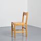 Pair of pine chairs, Maison Regain, France, circa 1970