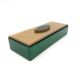 Green glass Jewelry Box, Italy 1980s