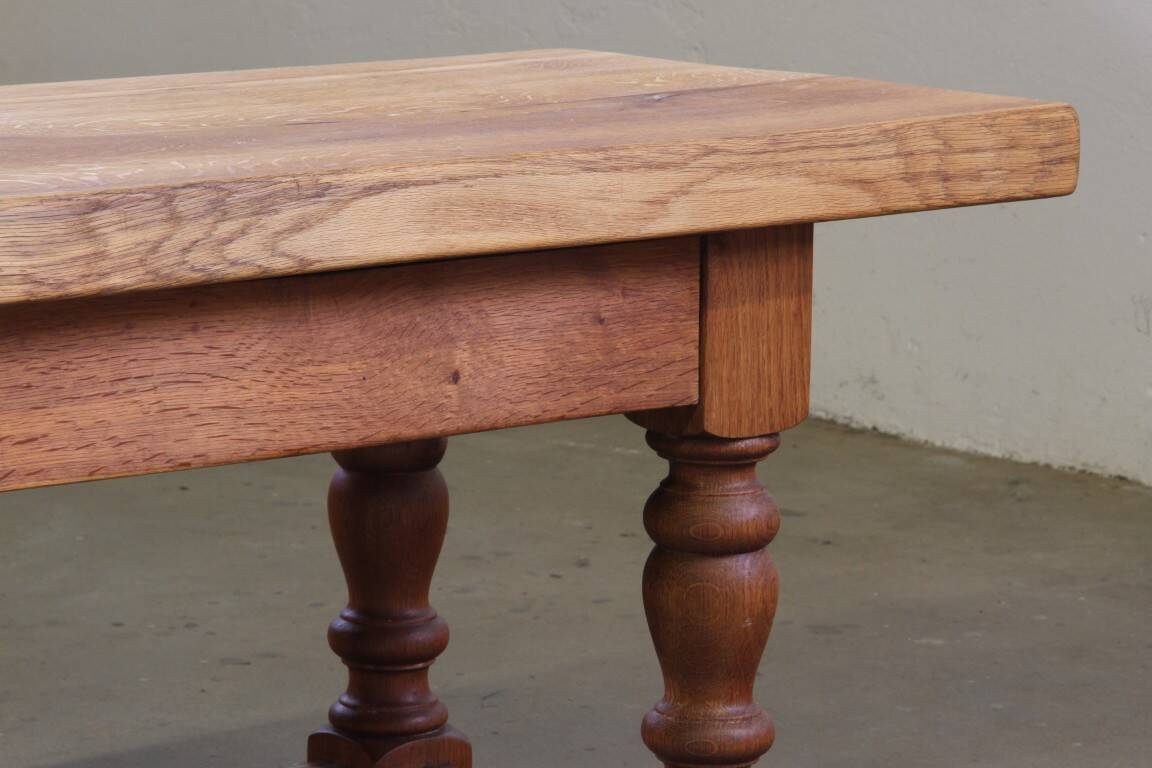 Early 20th century Danish Baroque coffee table solid oak