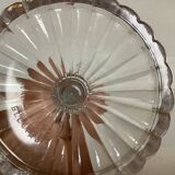 Pair of candlesticks Val Saint Lambert Belgium