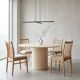 Scandinavian heritage herringbone dining chairs