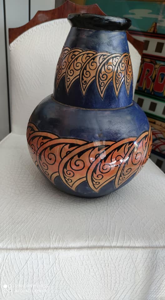 Ceramic vase by Yvonne Brunet in 1931