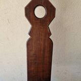 Stool Chair - 20th Century Brutalist Work - Stained Walnut