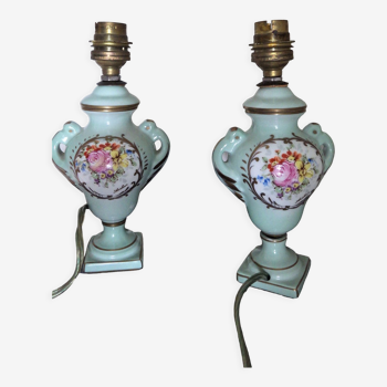 Lampes de chevet en porcelaine de Couleuvre Edition d'Art Limitée