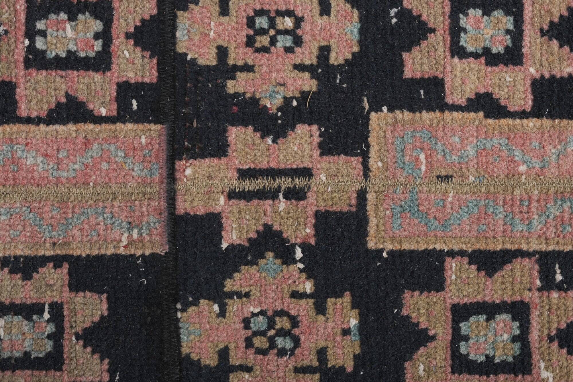 Vintage Turkish hallway rug 51x681 cm