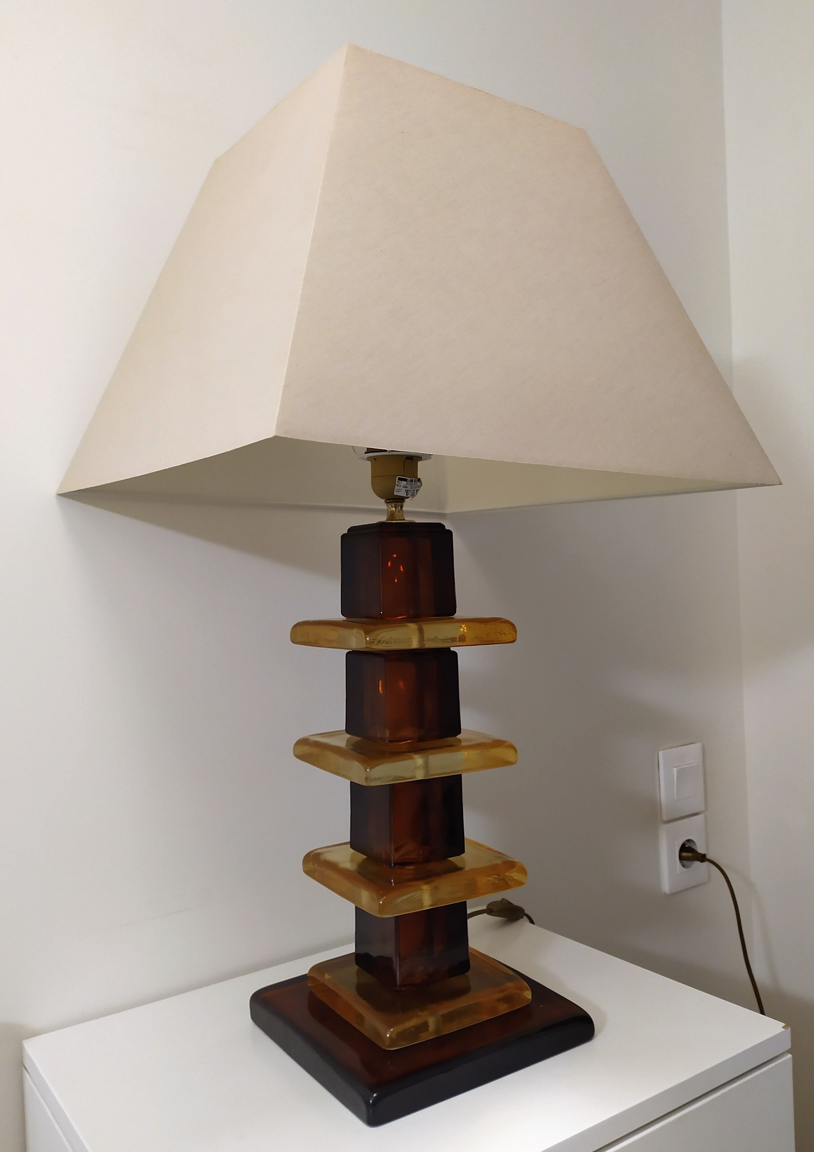 Imposing Murano glass lamp