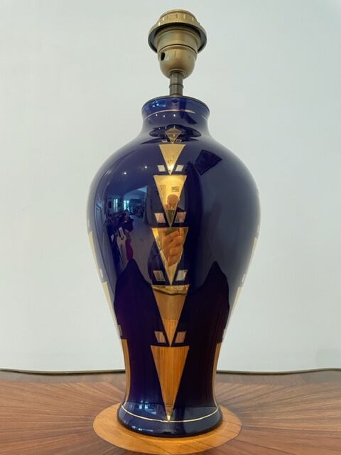 Art Deco lamp Boch la Louvière ceramic