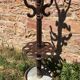 Coat rack on oak and zinc stand