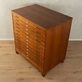 1950s Drawer Plan Cabinet, Vintage