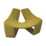 Splendid zen armchair design and vintage steiner 1970