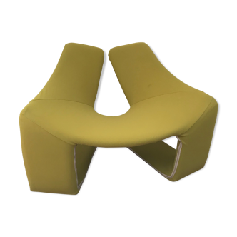 Splendid zen armchair design and vintage steiner 1970