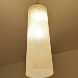 Large vintage glass pendant light, 60s