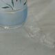 Carafe in painted ewer glass and lightly enamell the end 19 eme